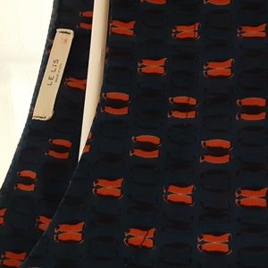 Le Lis boatneck top with penguin print